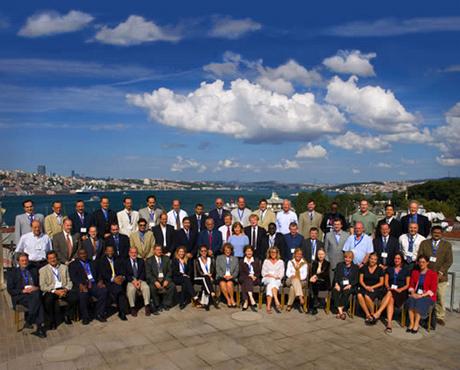 Figure 1: Conference Group Photograph — Istanbul, Turkey [Bosphorus in background. Photograph by Ali Kabas]