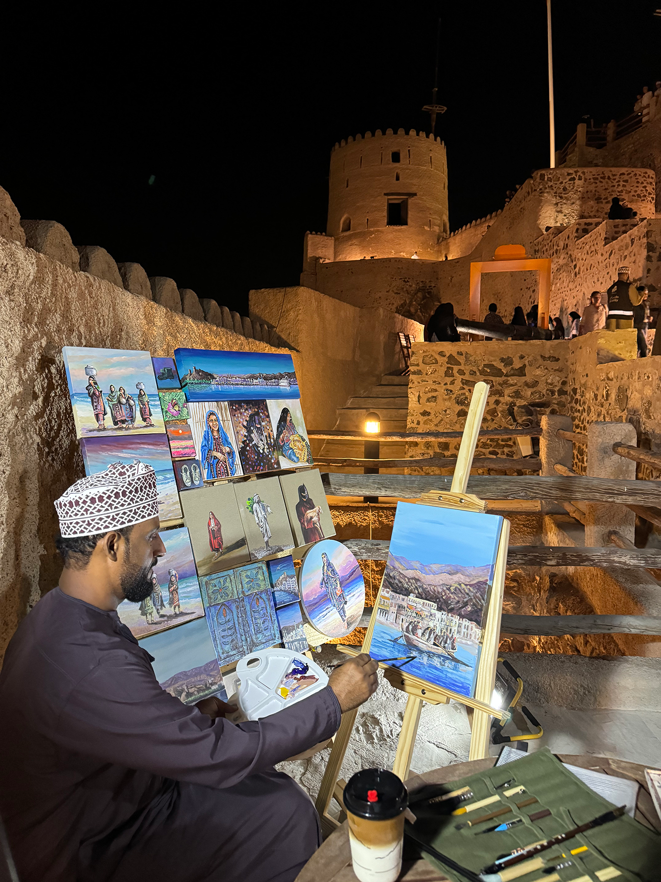 From the _ Art Souq_ event held at Muttrah Fort. Photo courtesy of Muttrah Fort LLC (1)