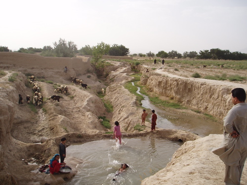 Image result for karez water flowing pic in balochistan