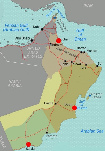 Oman port map