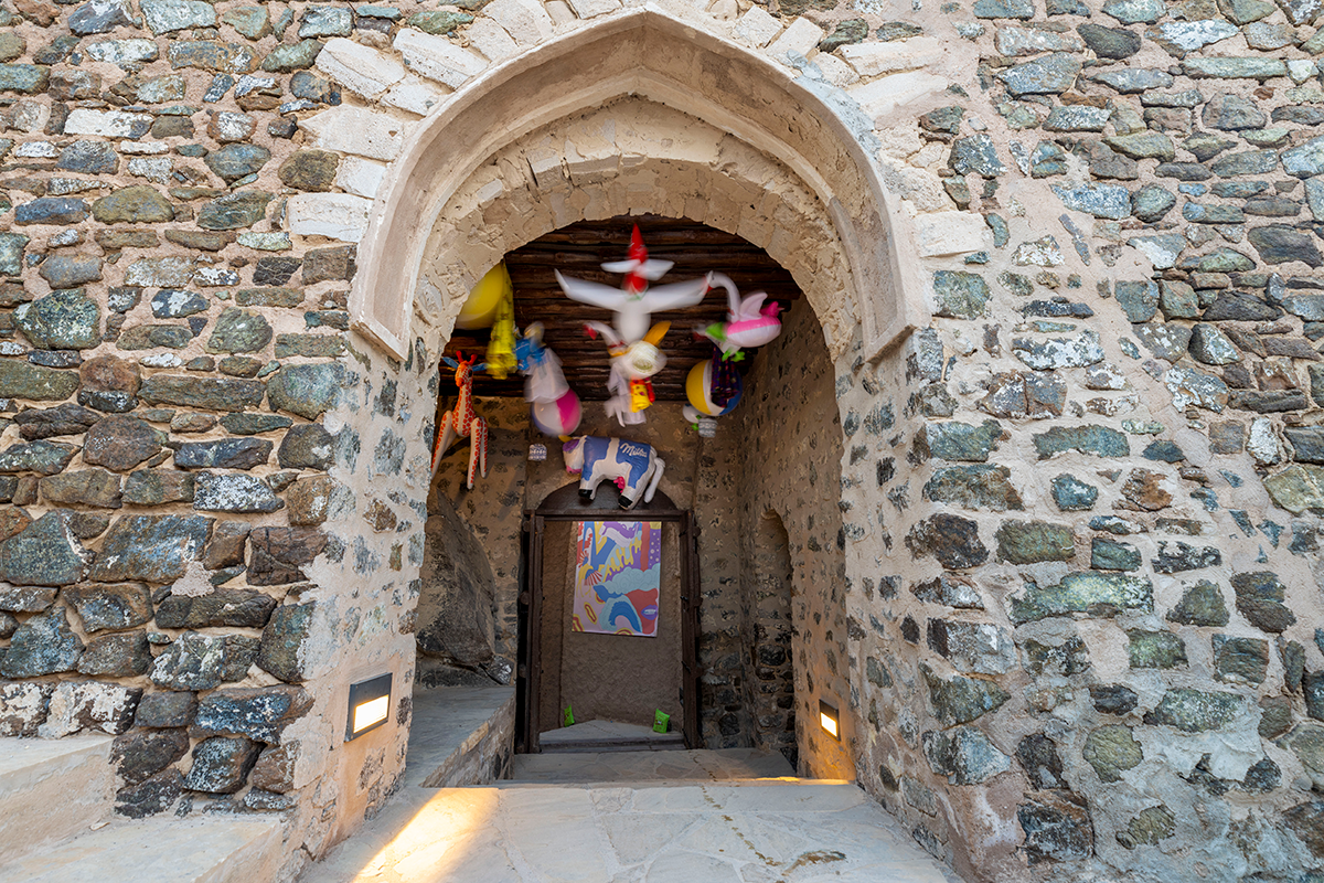 An art installation at  the "Ahlam El Asr" Event at Muttrah Fort. Photo by Burair Alkishri for Sekka  (7)