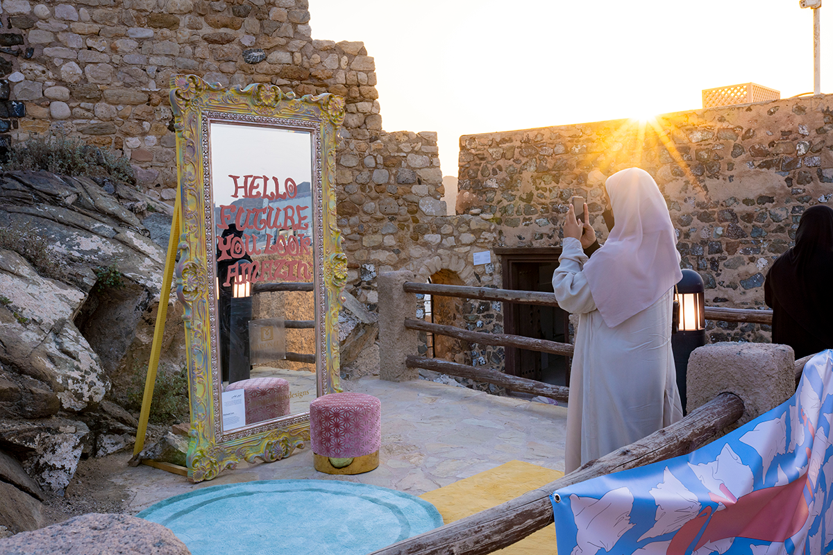 An art installation at  the _Ahlam El Asr_ Event at Muttrah Fort. Photo by Burair Alkishri for Sekka (2)