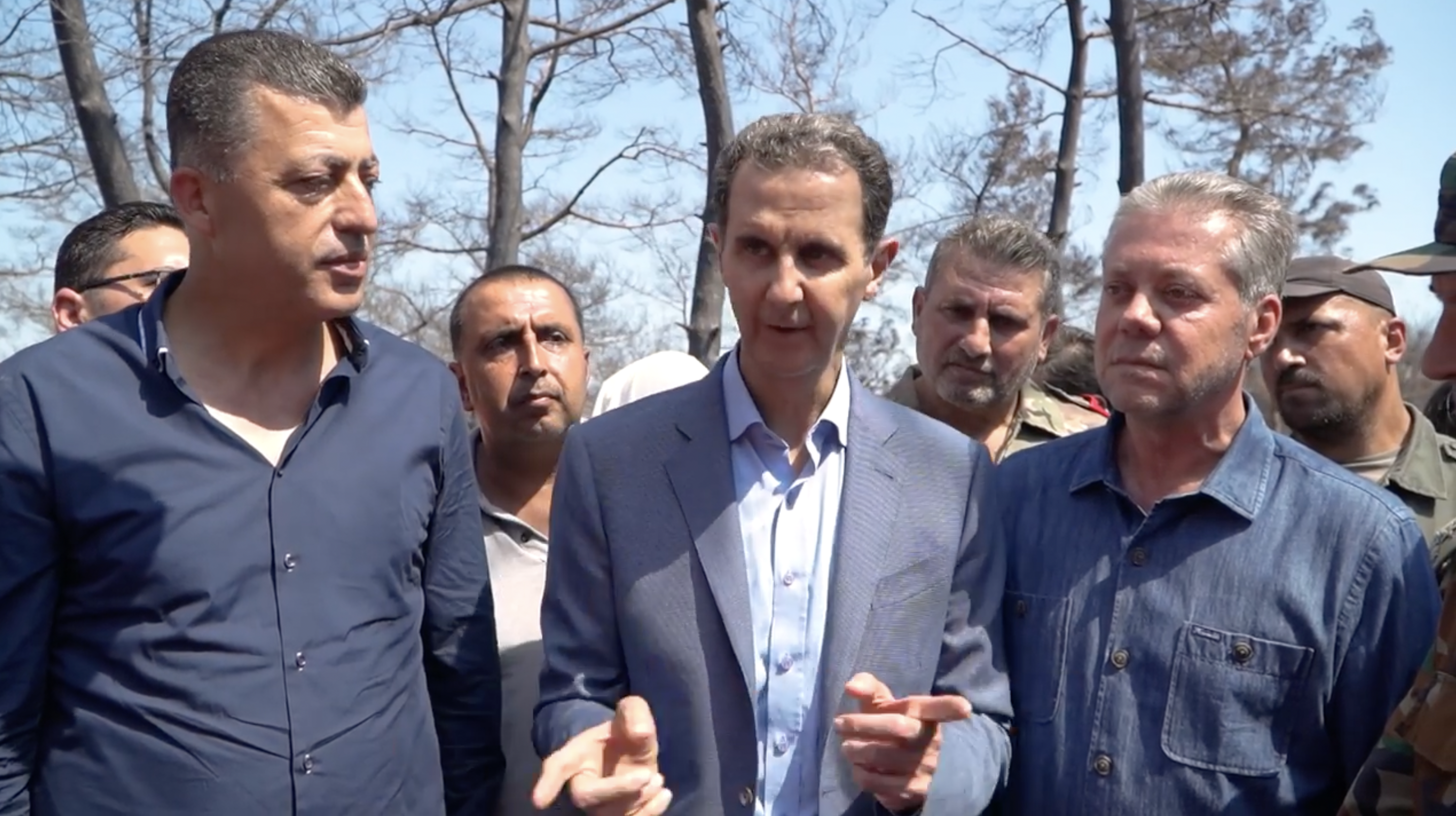 Bashar al-Assad speaking in Lattakia