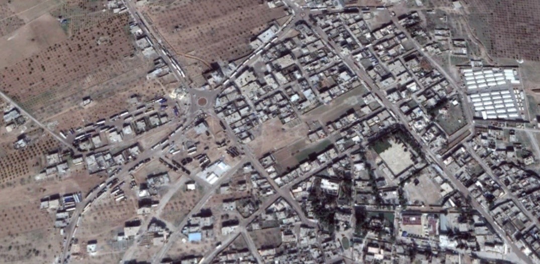 Newly built structures in northeast Jarabulus