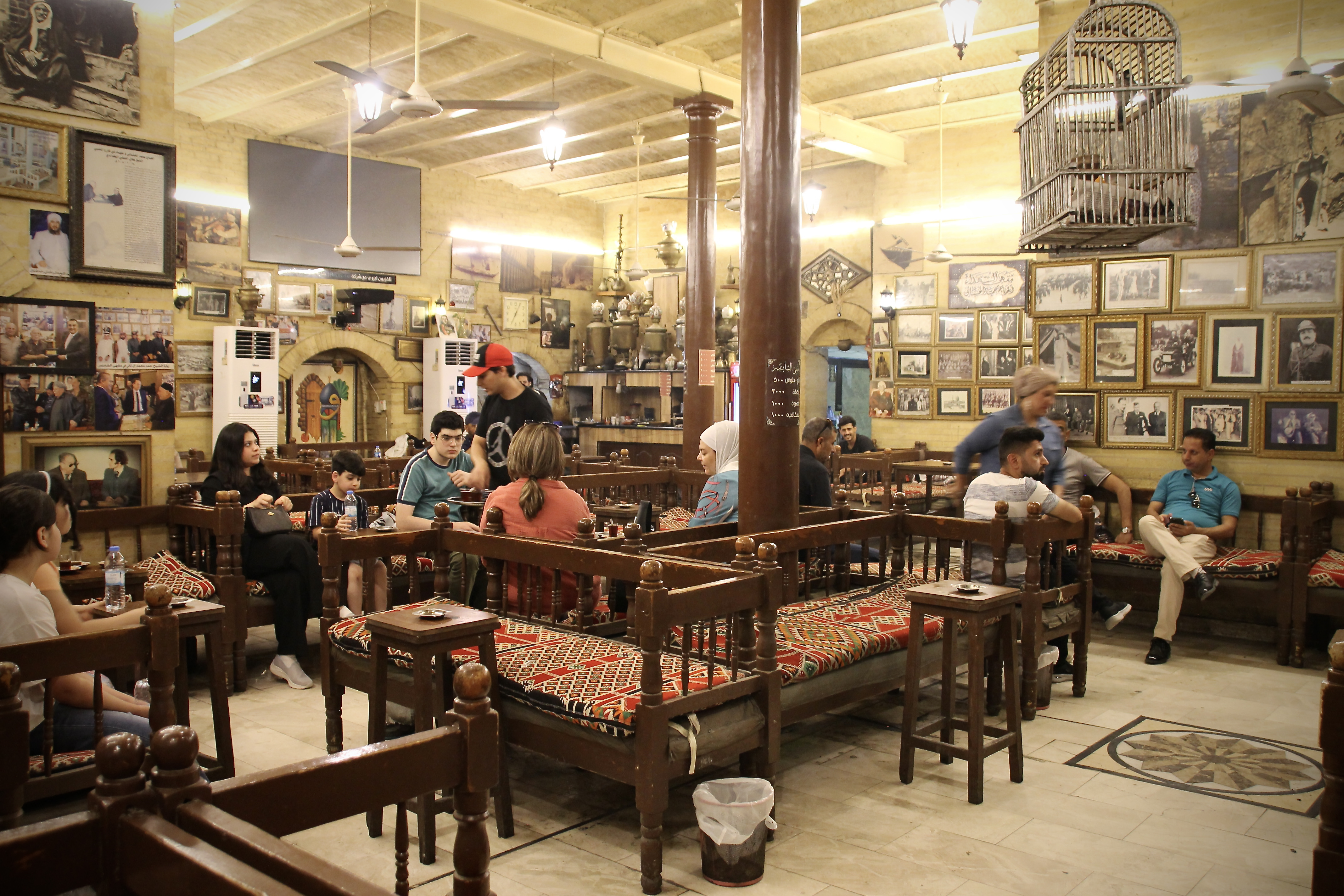 Cafe on Baghdad's historic Mutanabbi Street. Photo courtesy of the author. 