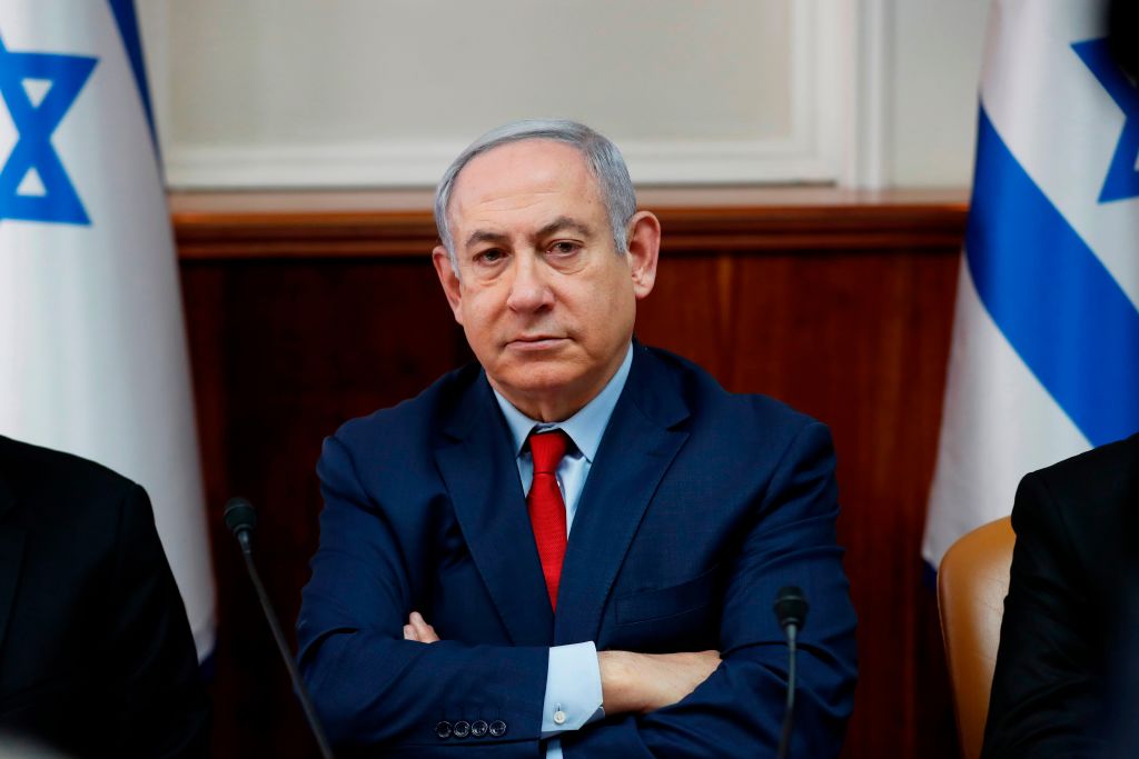 Israel's Prime Minister Benjamin Netanyahu attends the weekly cabinet meeting in Jerusalem on January 5, 2020. 