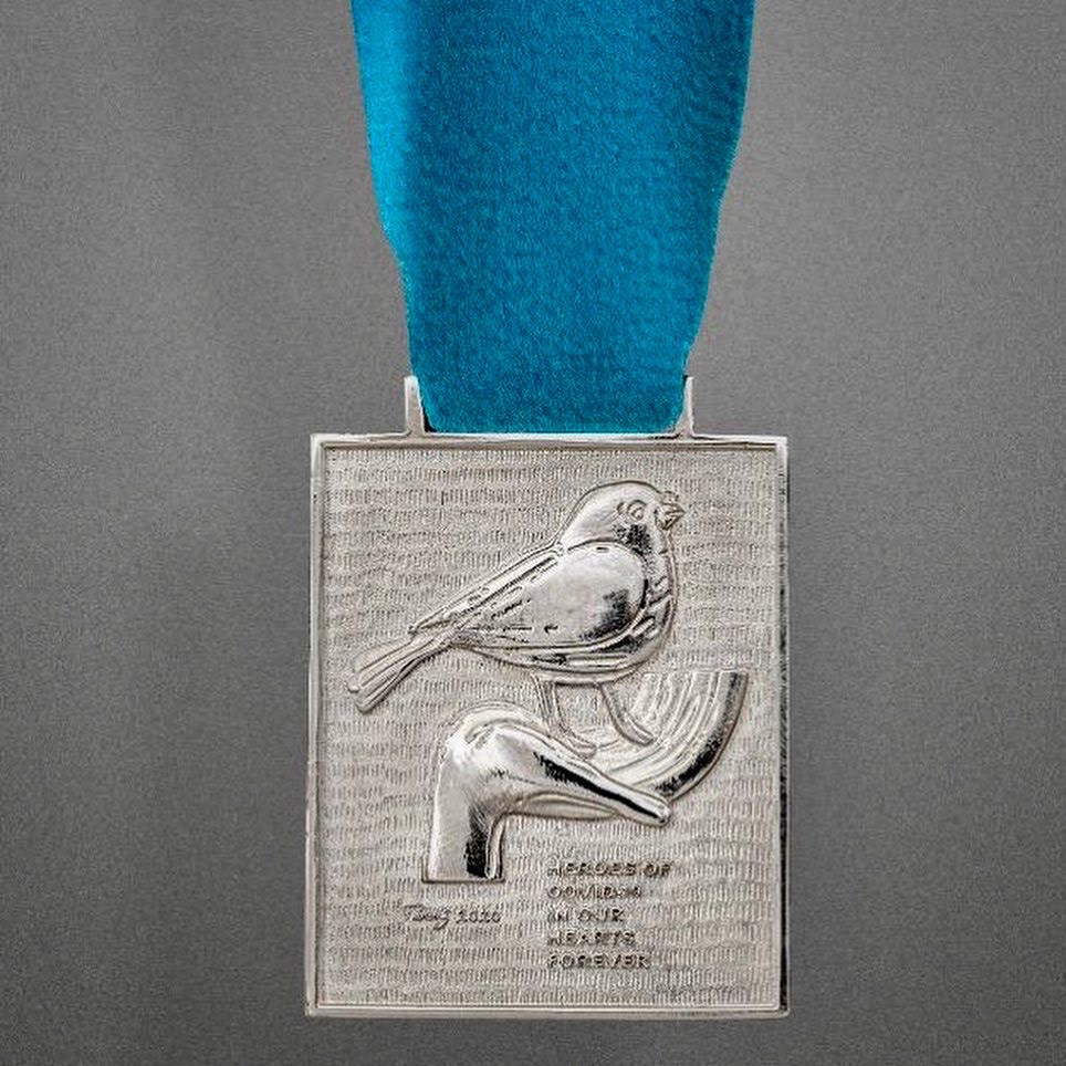 Tanavoli's limited edition series of silver and bronze medallions (Photo courtesy of Parviz Tanavoli)