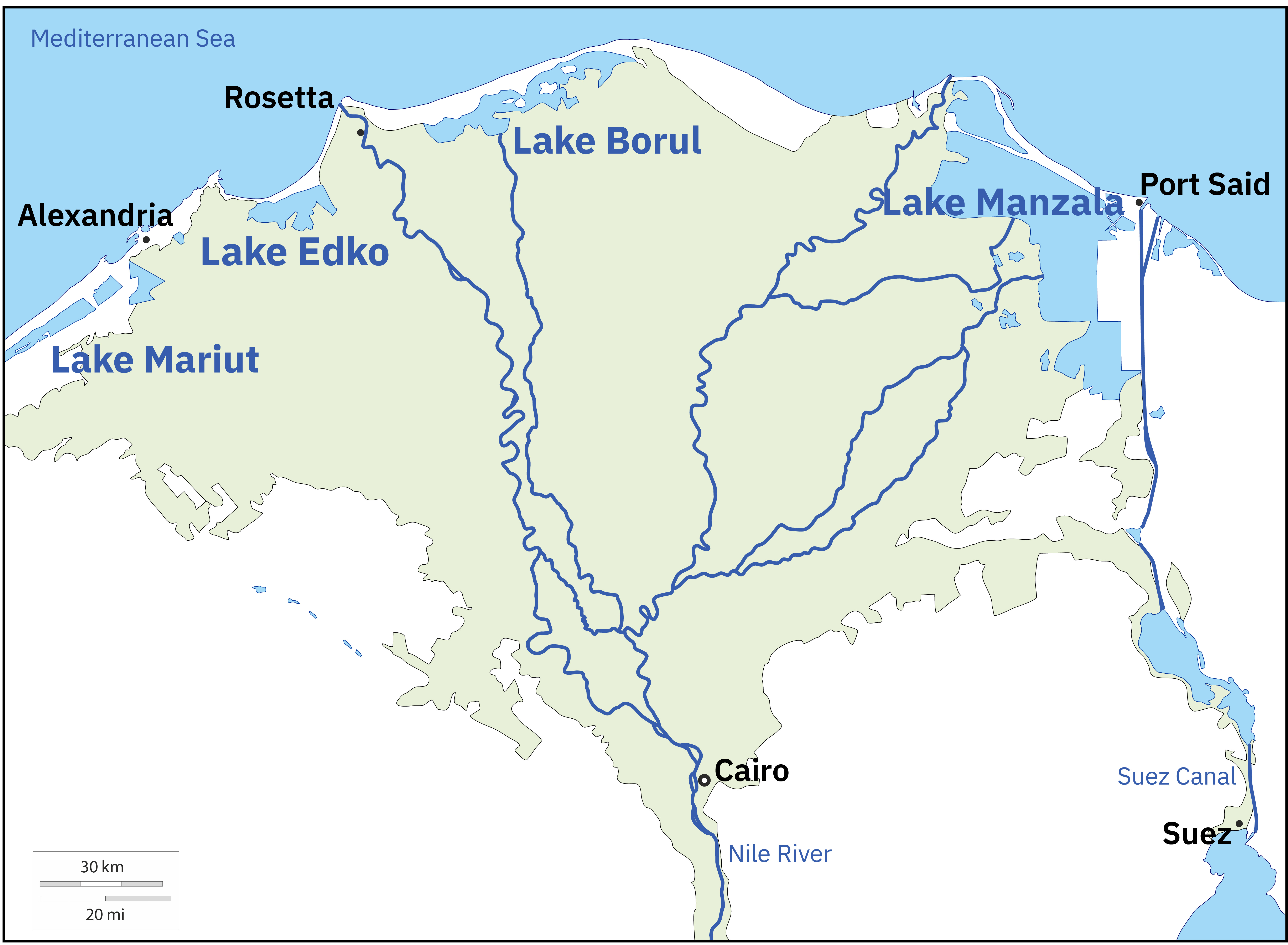 Nile Delta and Lakes