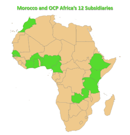 OCP Africa map