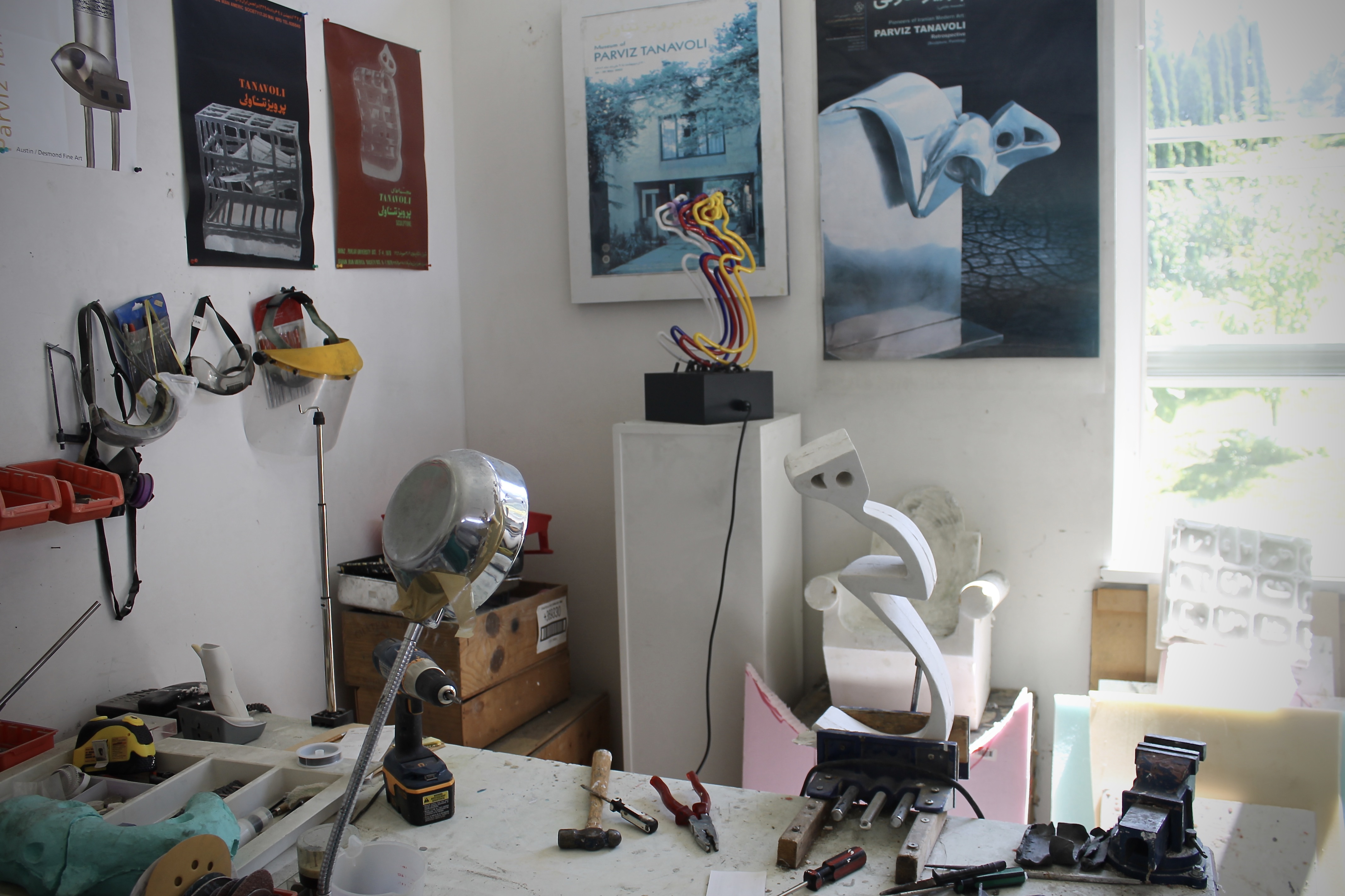 Parviz Tanavoli's studio in Horseshoe Bay (Photo by Hadani Ditmars)