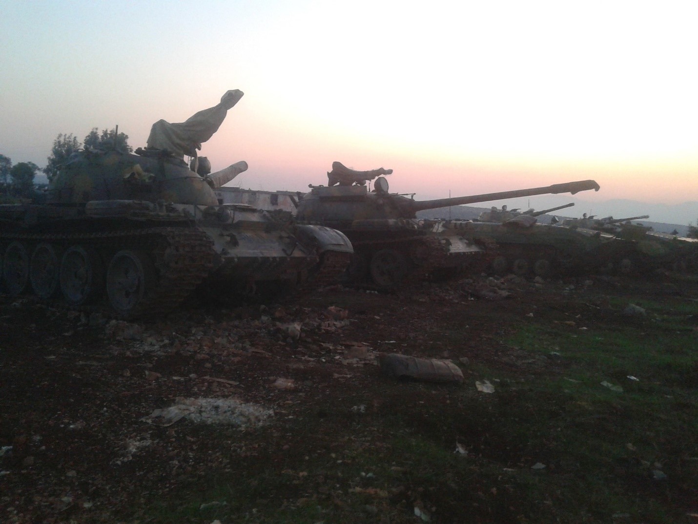 16th Brigade armor in northern Syria base