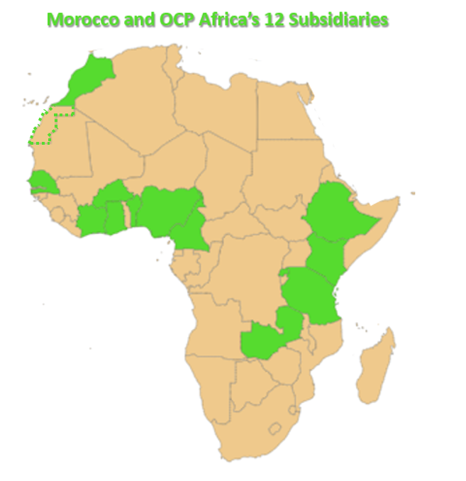 OCP Africa map
