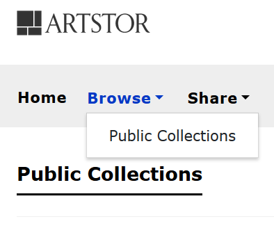 Browse Artstor: Public Collections