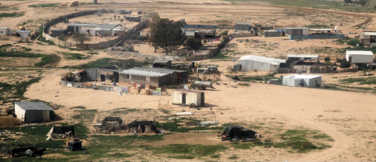 A picture of a Bedouin settlement in Israel's Negev Desert.
