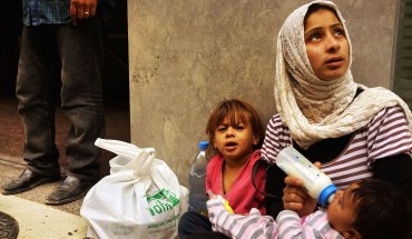 Syrian beggars in Beirut 