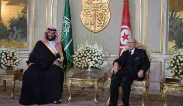 Tunisian President and Saudi Crown Prince meetings