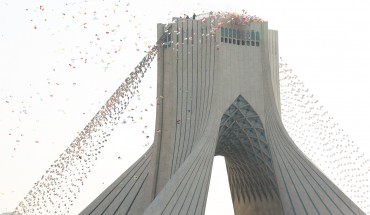 Ceremony marking the 39th anniversary of the Islamic revolution, at Azadi Square in Tehran, Iran
