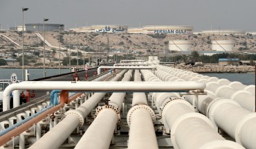 Kharg Island Oil Terminal in Iran