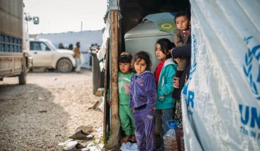 As temperatures plummet, refugees prepare for another storm following the damage and flooding unleashed by storm Norma.