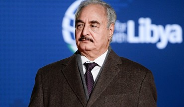 Self-proclaimed Libyan National Army (LNA) Chief of Staff, Khalifa Haftar arrives for a conference on Libya on November 12, 2018 at Villa Igiea in Palermo. - Libya's key political players meet with global leaders in Palermo on November 12 in the latest bid by major powers to kickstart a long-stalled political process and trigger elections. (Photo by Filippo MONTEFORTE / AFP) (Photo credit should read FILIPPO MONTEFORTE/AFP/Getty Images)