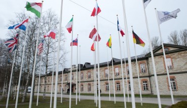 The NATO Cooperative Cyber Defence Centre of Excellence (CoE) in Tallinn, Estonia, 14 April 2015.