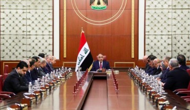 Iraqi Prime Minister Adel Abdul-Mahdi speaks during extraordinary cabinet meeting after he handed his resignation letter to the parliament, in Baghdad, Iraq on November 30, 2019.