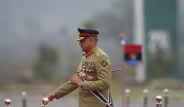 Pakistan Army Chief General Qamar Javed Bajwa arrives to attend the Pakistan Day parade in Islamabad on March 23, 2019.