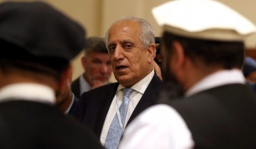 US Special Representative for Afghanistan Reconciliation Zalmay Khalilzad attends the Intra Afghan Dialogue talks in the Qatari capital Doha on July 8, 2019. 