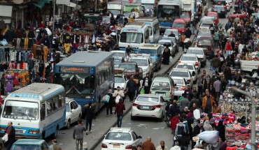 A picture shows on February 11, 2020 a general view of al-Atba district of the Egyptian capital Cairo. 