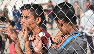  Iraqi civilians, who fled from Daesh controlled Hawija district of Kirkuk, are seen at Daqouq tent city southern Kirkuk, Iraq on November 12, 2017. (Photo by Ali Mukarrem Garip/Anadolu Agency/Getty Images)