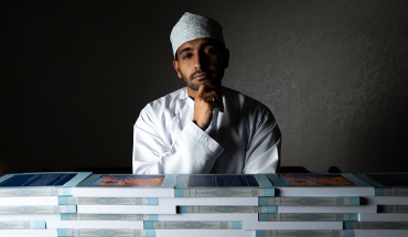 Young Omani author Ammar Alnaaimi. Image by Muhanna Al Siyabi.