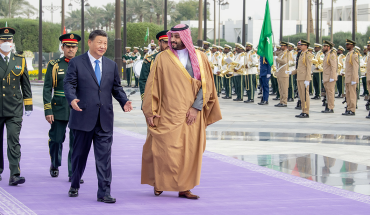 Photo by Royal Court of Saudi Arabia/Anadolu Agency via Getty Images
