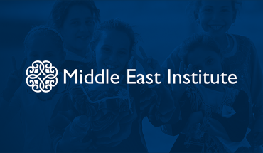 middle east institute logo with blue background