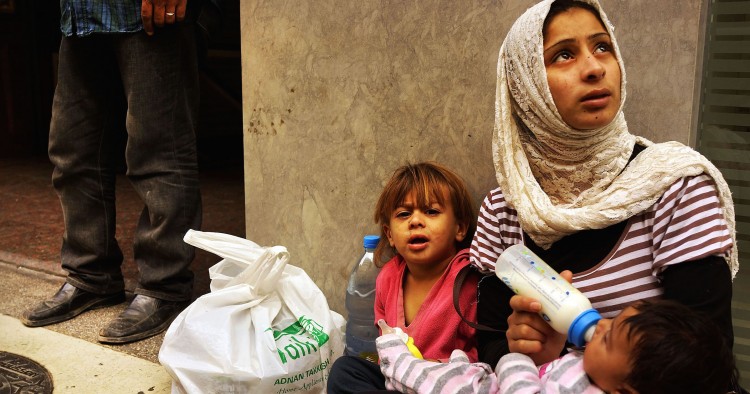 Syrian beggars in Beirut 