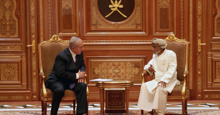 Israeli Prime Minister Binyamin Netanyahu in Oman