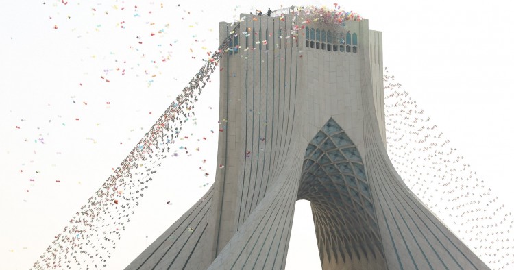 Ceremony marking the 39th anniversary of the Islamic revolution, at Azadi Square in Tehran, Iran 