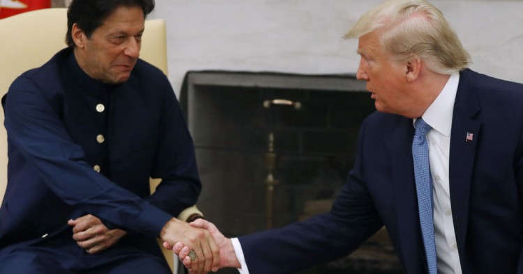 President Donald Trump Meets With Pakastani Prime Minister Imran Khan At The White House