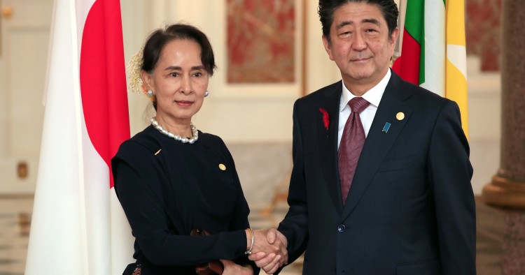 Aung San Suu Kyi & Shinzo Abe | Tokyo, Oct 9, 2018