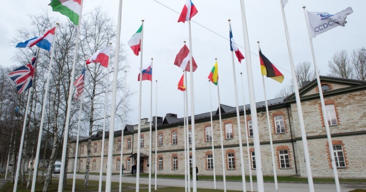 The NATO Cooperative Cyber Defence Centre of Excellence (CoE) in Tallinn, Estonia, 14 April 2015.