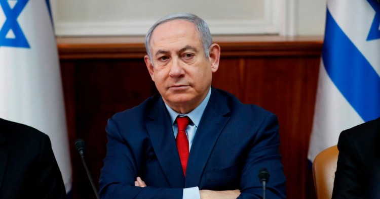 Israel's Prime Minister Benjamin Netanyahu attends the weekly cabinet meeting in Jerusalem on January 5, 2020. 