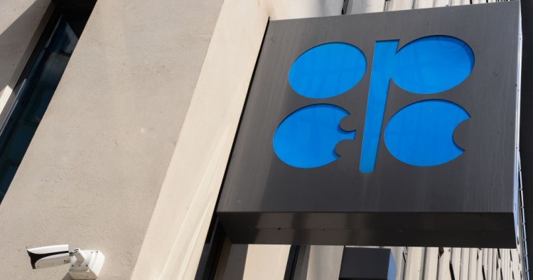OPEC logo is seen at the Organisation of Petroleum Exporting Countries (OPEC) building. 