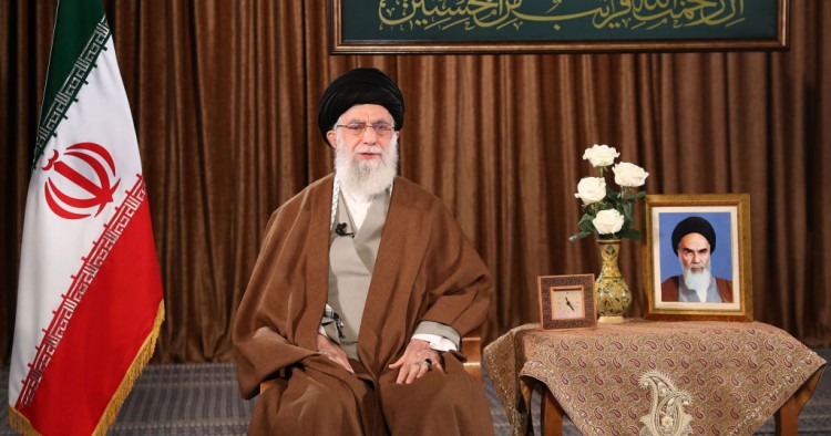 Iranian Supreme Leader Ali Khamenei makes statements regarding coronavirus (COVID-19) on March 22, 2020 in Tehran, Iran.