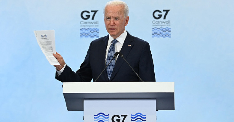 President Biden | G-7 Summit (Photo by BRENDAN SMIALOWSKI/AFP via Getty Images)