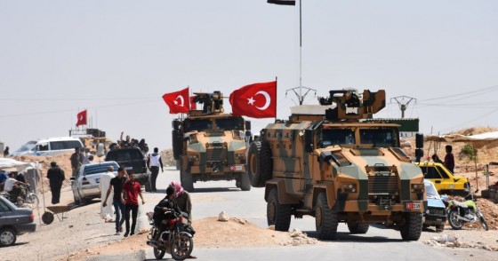 Turkish army completes round of patrols in Manbij. Credit: Anadolu Agency / Contributor