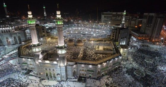 Muslim pilgrims gather at the Grand Mosque in Saudi Arabia's holy city of Mecca on August 7, 2019, prior to the start of the annual Hajj pilgrimage in the holy city.