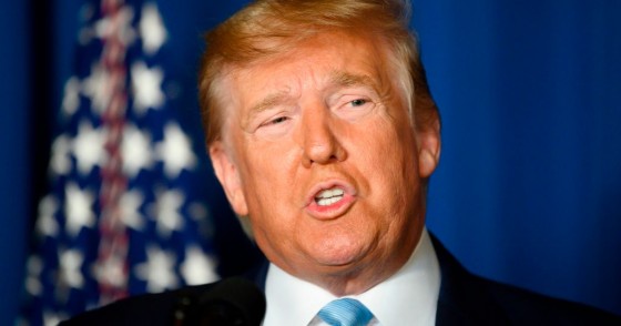 US President Donald Trump makes a statement on Iran at the Mar-a-Lago estate in Palm Beach Florida, on January 3, 2020. 