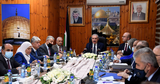 Photo by Palestinian Prime Minister's Office / Handout/Anadolu Agency via Getty Images