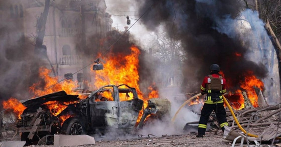 Photo by Ukrainian State Emergency Service/Handout/Anadolu via Getty Images