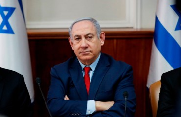 Israel's Prime Minister Benjamin Netanyahu attends the weekly cabinet meeting in Jerusalem on January 5, 2020. 