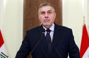 Iraq's former communications minister Mohammed Tawfiq Allawi speaks after assigned by Iraq's president Barham Salih to form a new government, in Baghdad, Iraq on February 1, 2020.